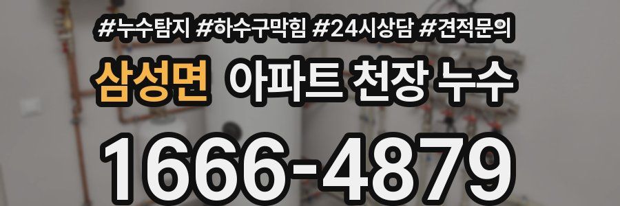 삼성면 아파트 천장 누수