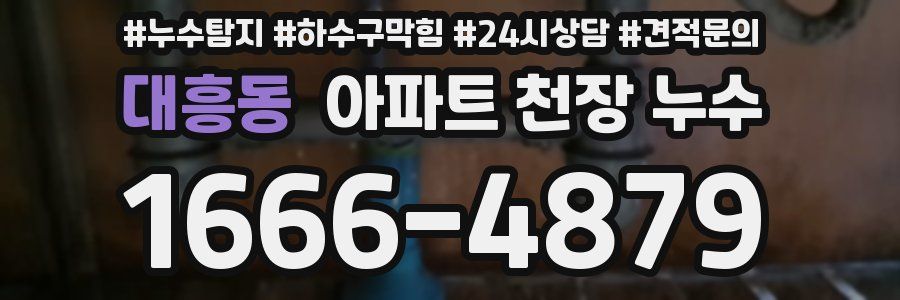 대흥동 아파트 천장 누수