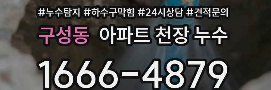 구성동 아파트 천장 누수