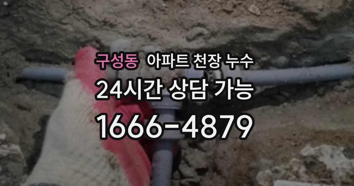 구성동 아파트 천장 누수