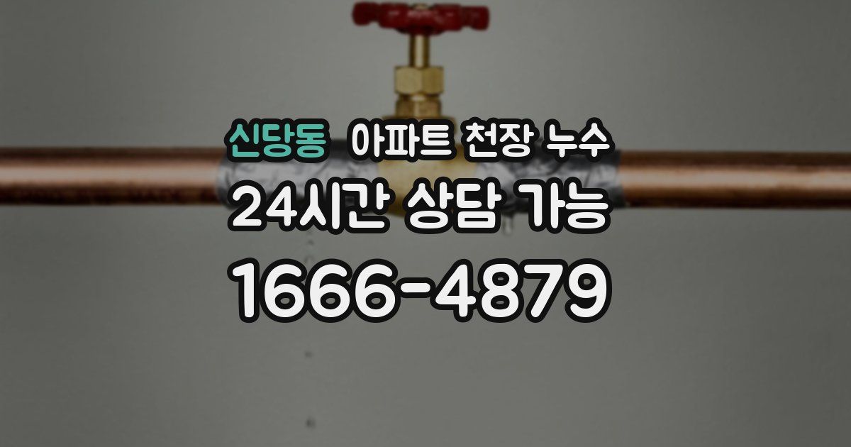 신당동 아파트 천장 누수