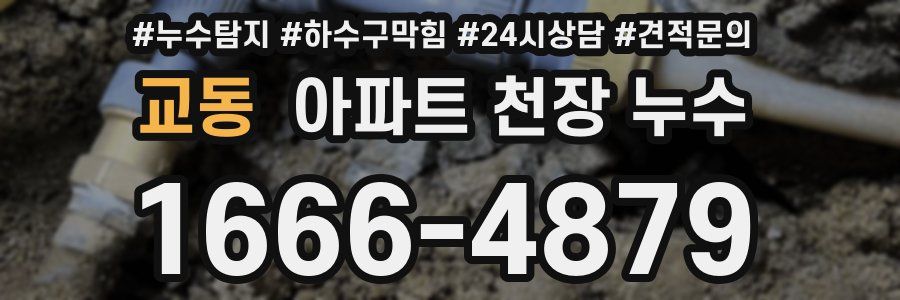 교동 아파트 천장 누수