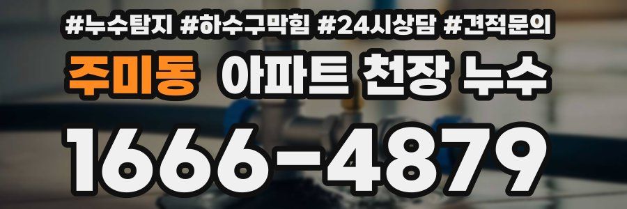 주미동 아파트 천장 누수