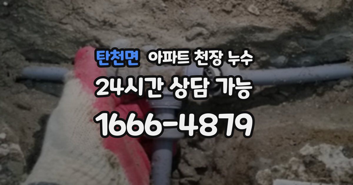 탄천면 아파트 천장 누수
