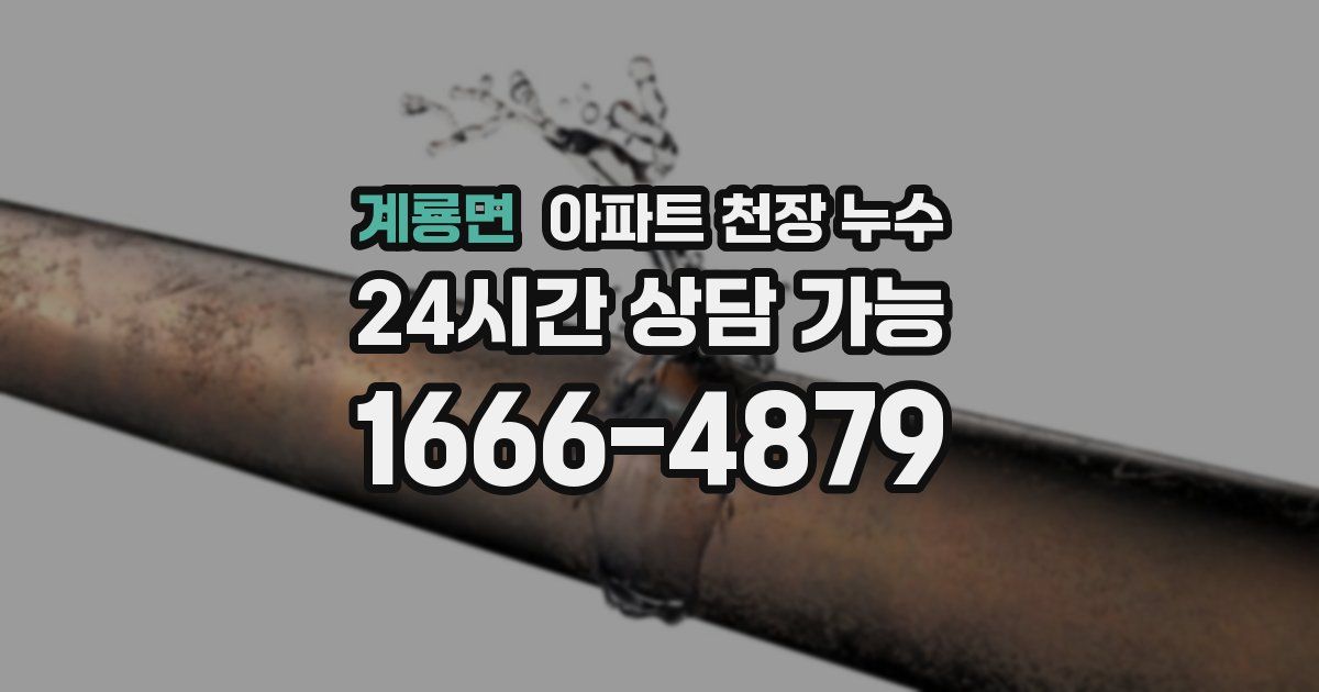 계룡면 아파트 천장 누수