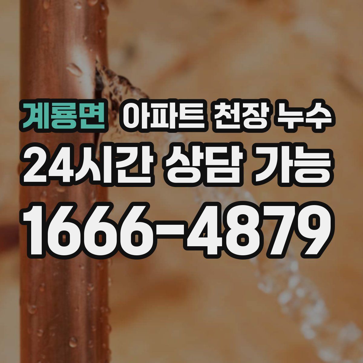 계룡면 아파트 천장 누수