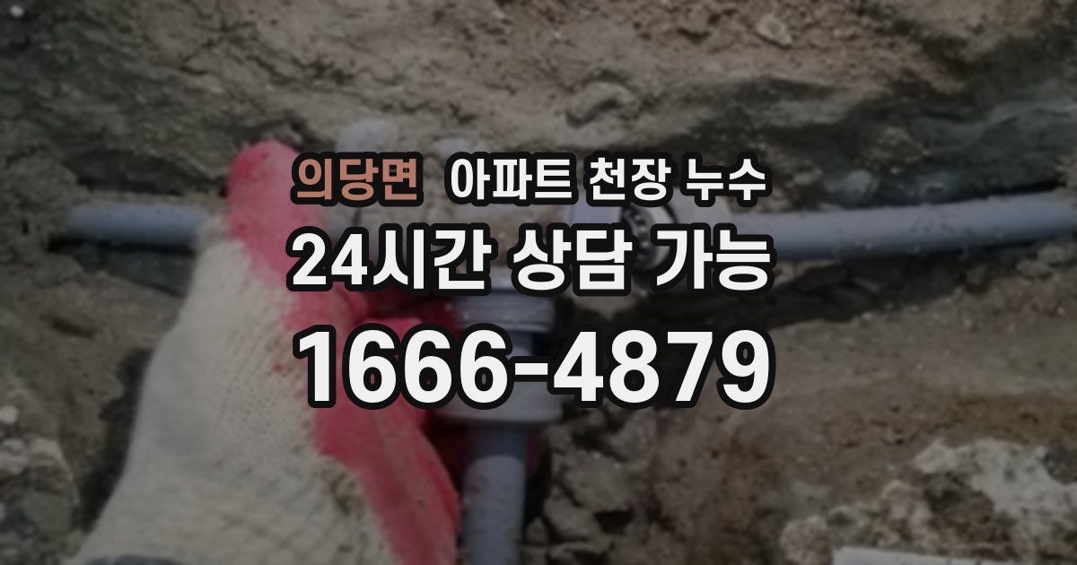 의당면 아파트 천장 누수