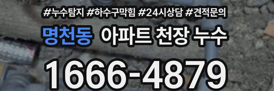 명천동 아파트 천장 누수