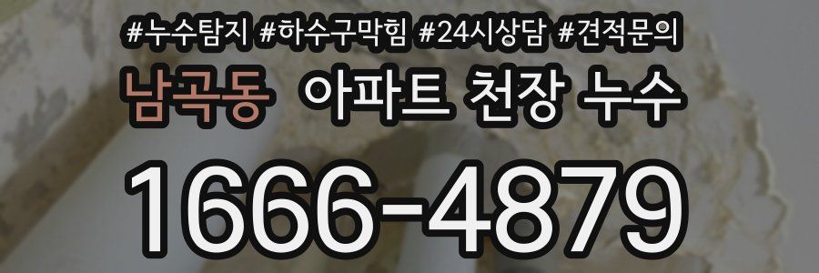 남곡동 아파트 천장 누수