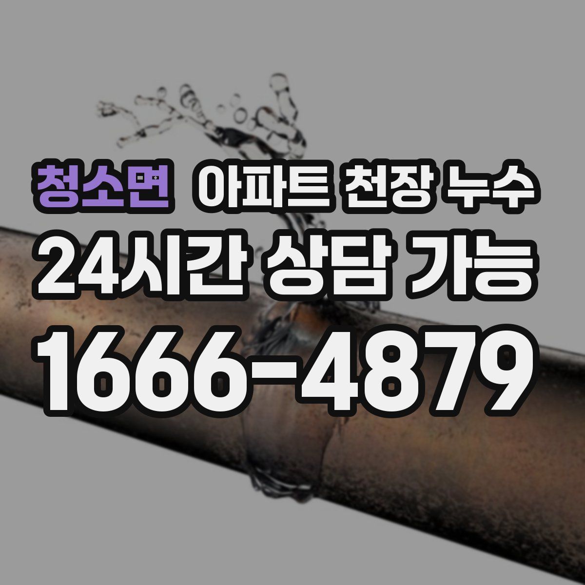 청소면 아파트 천장 누수