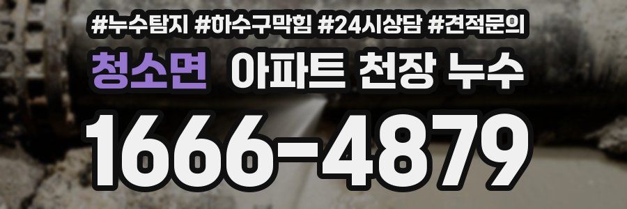 청소면 아파트 천장 누수