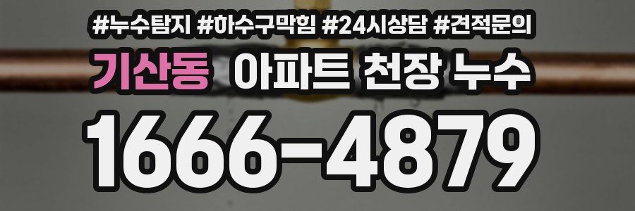 기산동 아파트 천장 누수