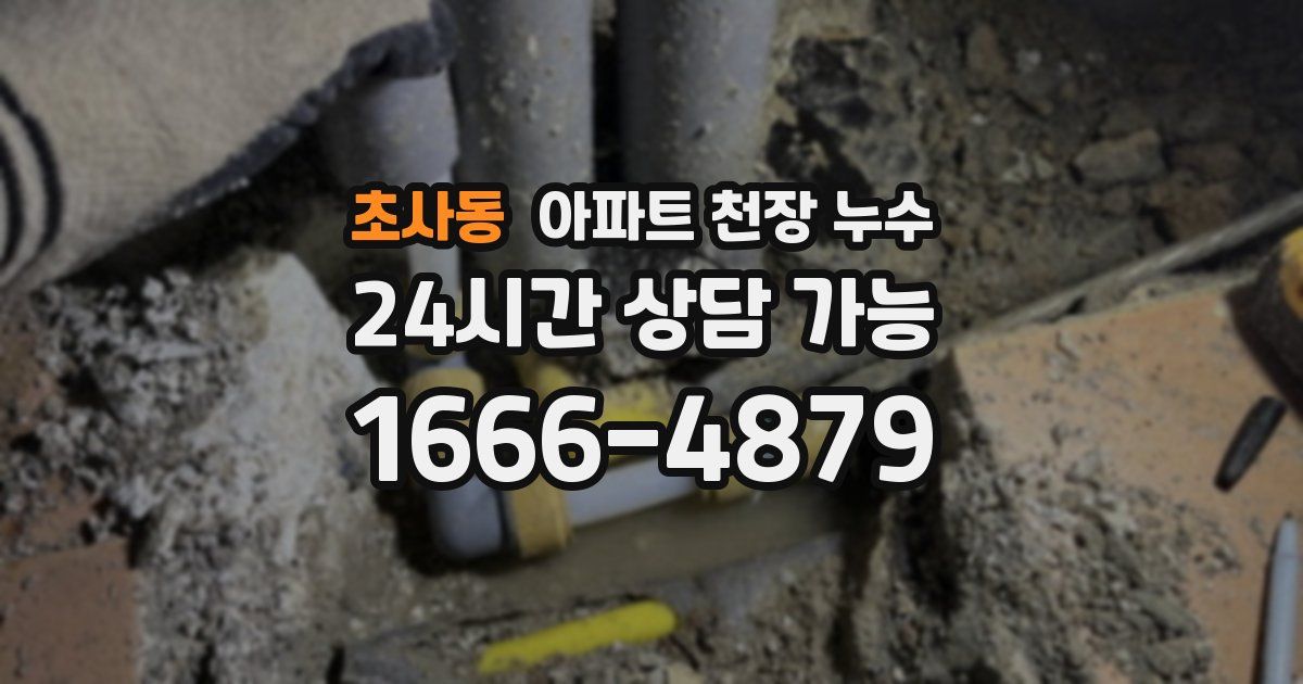 초사동 아파트 천장 누수