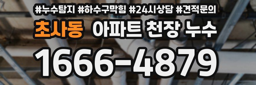 초사동 아파트 천장 누수