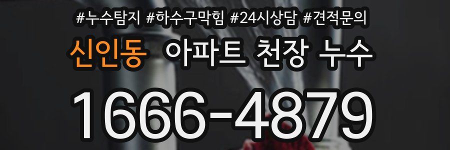 신인동 아파트 천장 누수