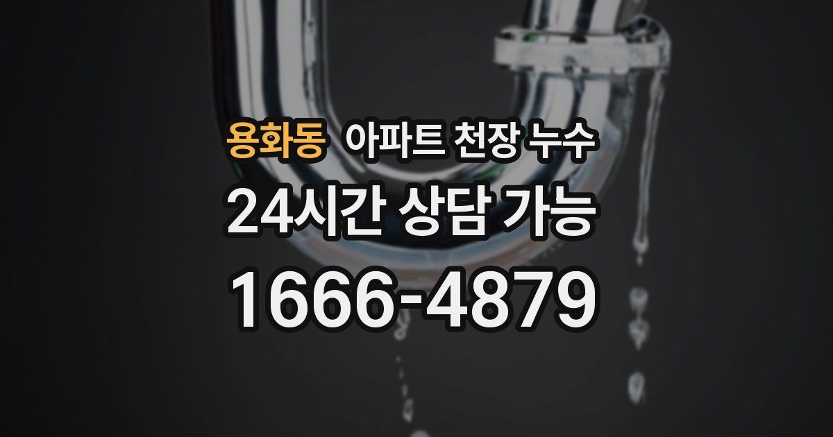 용화동 아파트 천장 누수