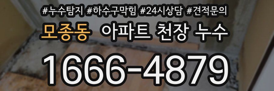 모종동 아파트 천장 누수