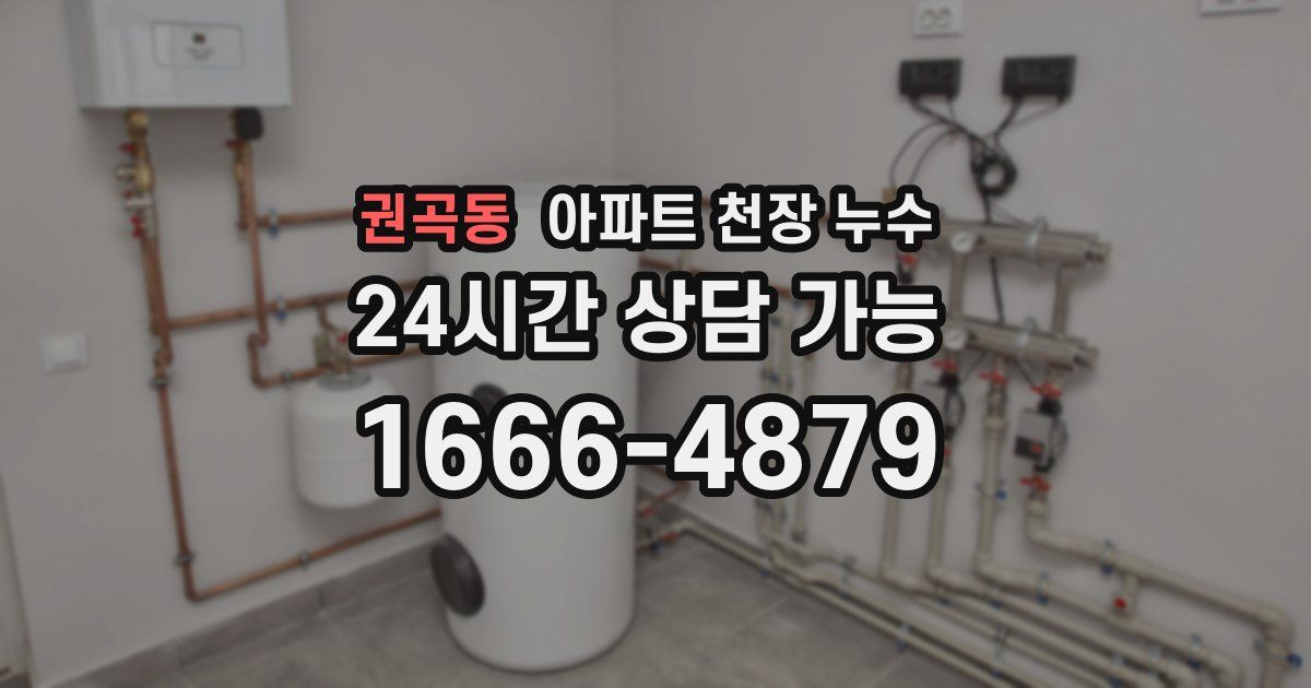 권곡동 아파트 천장 누수