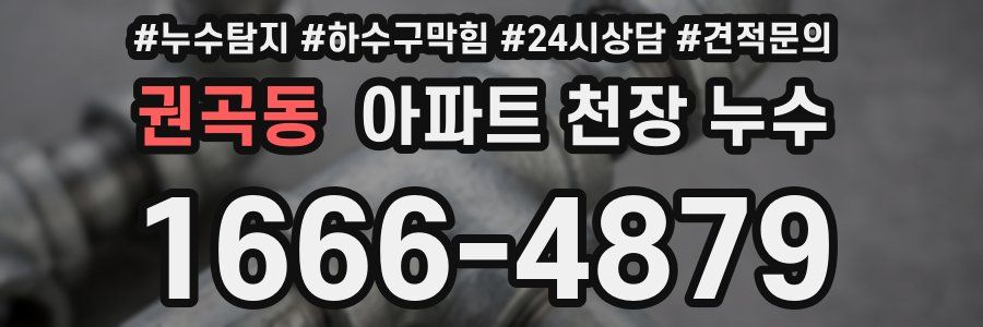 권곡동 아파트 천장 누수