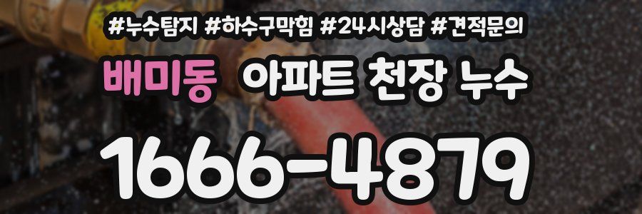 배미동 아파트 천장 누수