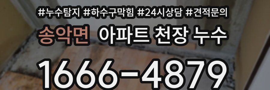 송악면 아파트 천장 누수
