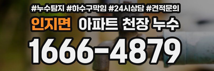 인지면 아파트 천장 누수