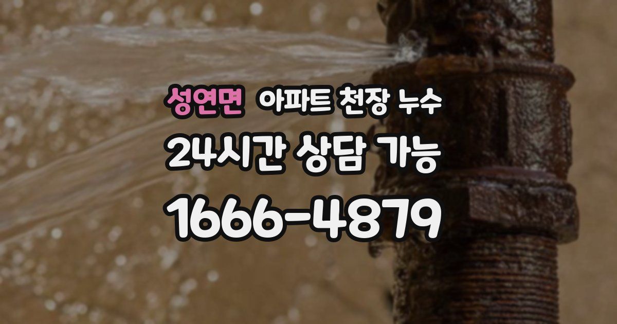 성연면 아파트 천장 누수