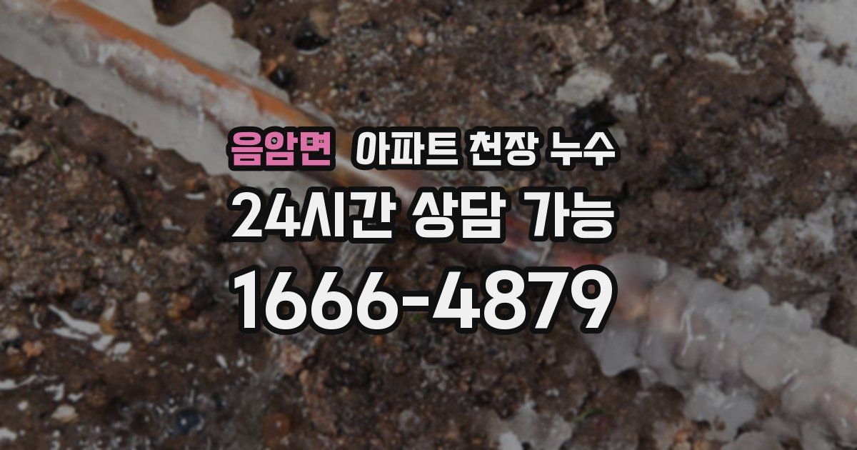 음암면 아파트 천장 누수