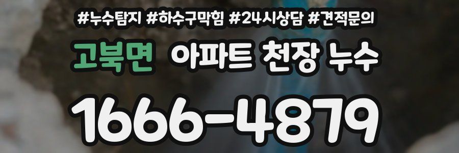 고북면 아파트 천장 누수