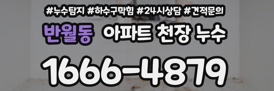 반월동 아파트 천장 누수