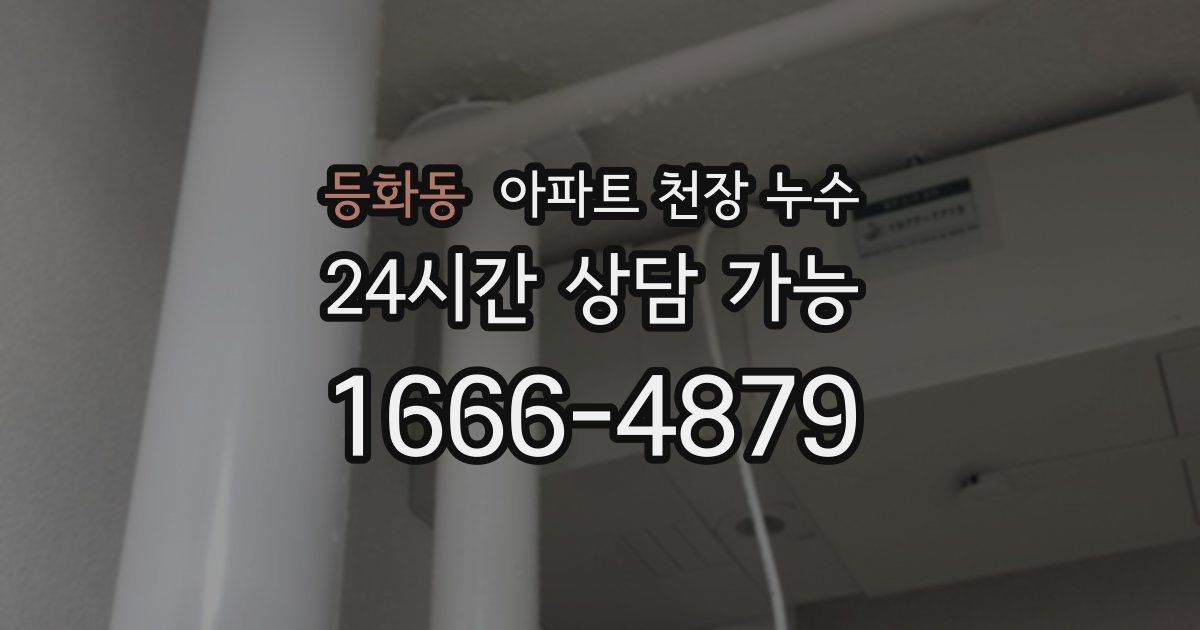 등화동 아파트 천장 누수