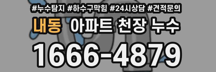 내동 아파트 천장 누수