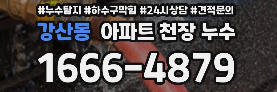 강산동 아파트 천장 누수