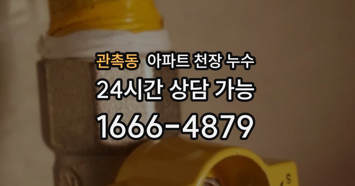 관촉동 아파트 천장 누수