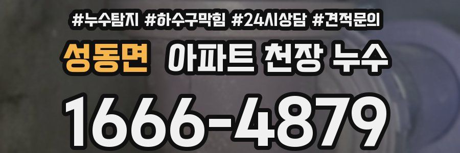 성동면 아파트 천장 누수