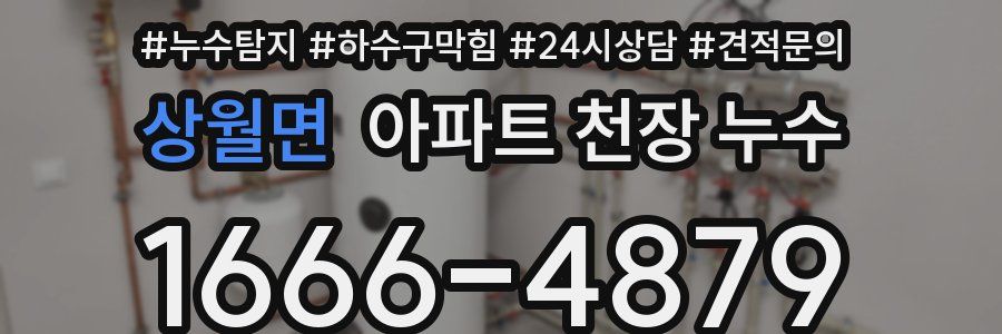 상월면 아파트 천장 누수