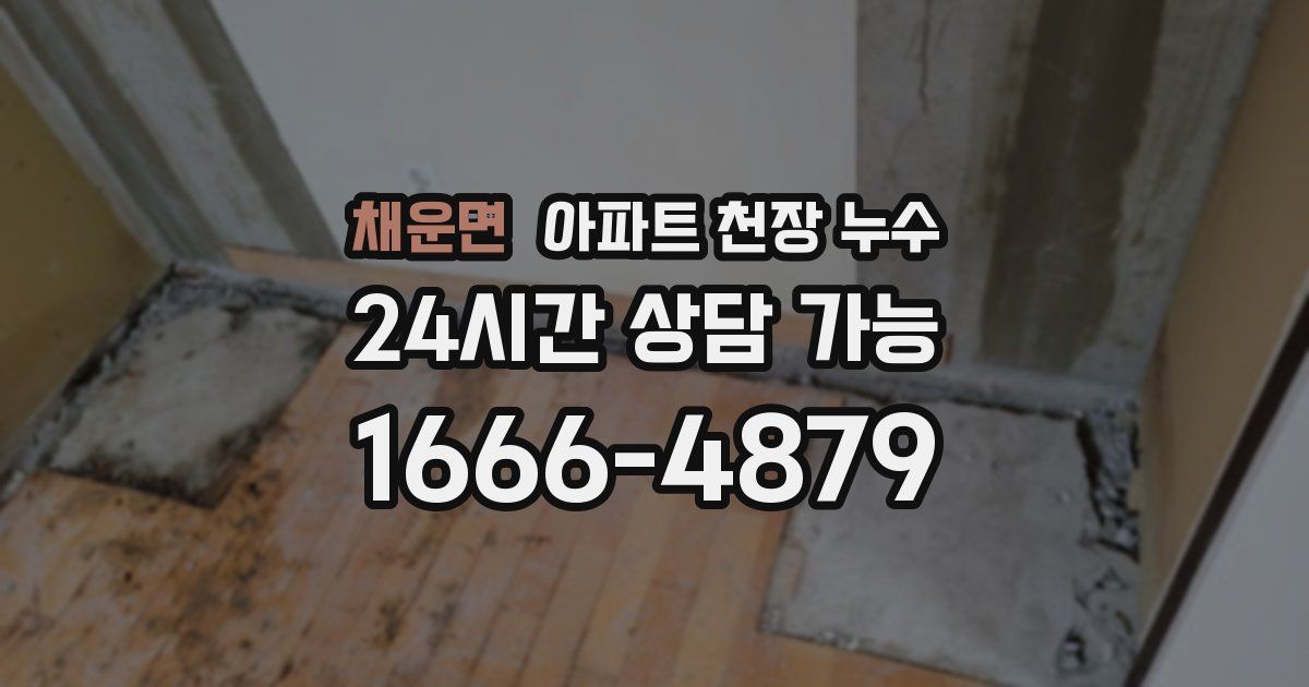 채운면 아파트 천장 누수