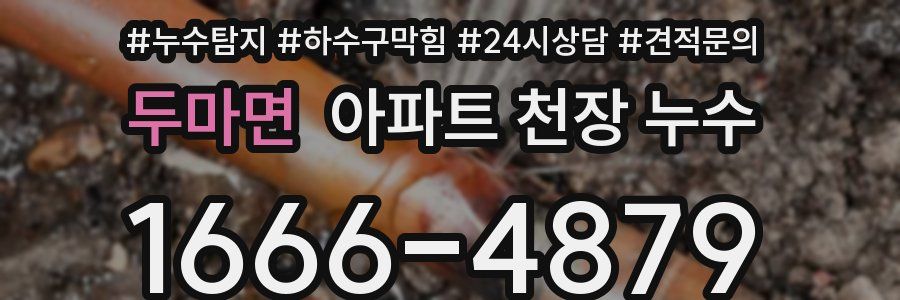 두마면 아파트 천장 누수