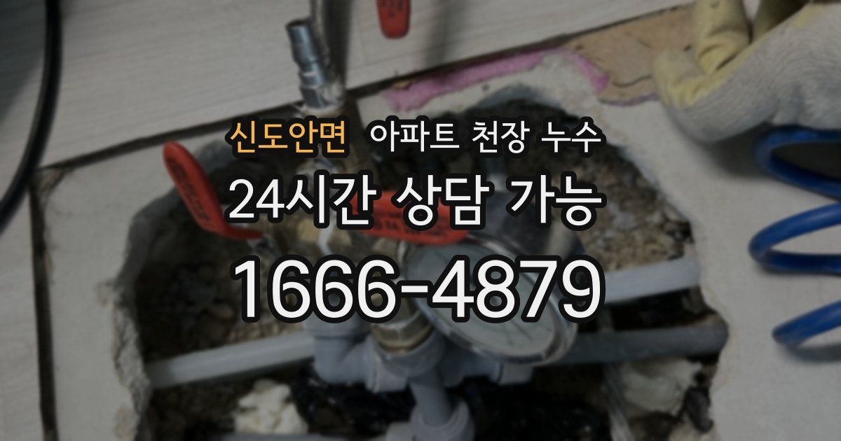 신도안면 아파트 천장 누수