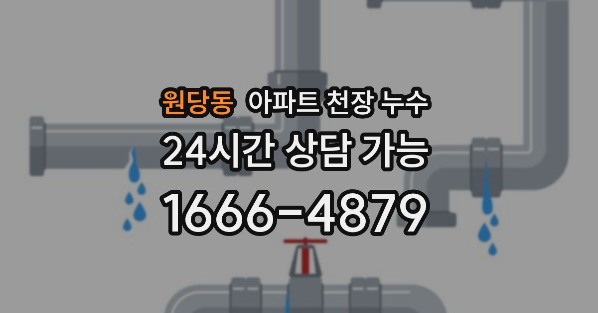 원당동 아파트 천장 누수