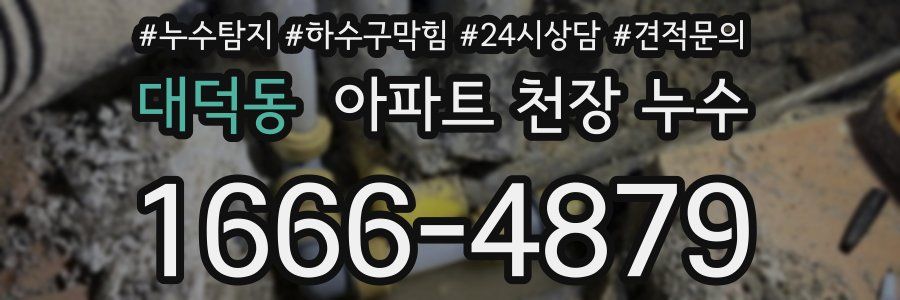 대덕동 아파트 천장 누수