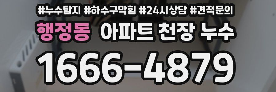 행정동 아파트 천장 누수
