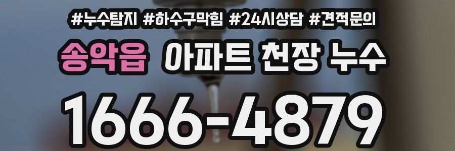 송악읍 아파트 천장 누수