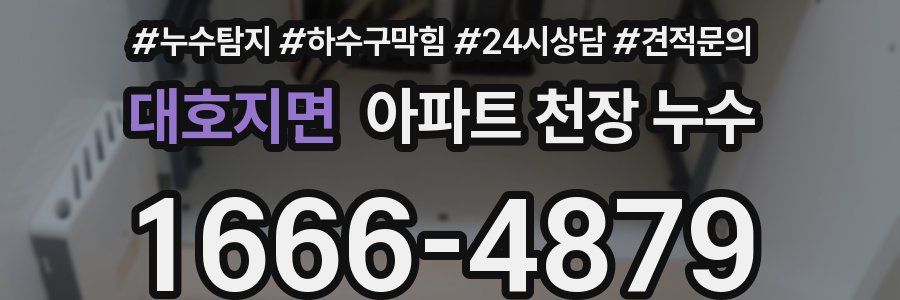 대호지면 아파트 천장 누수