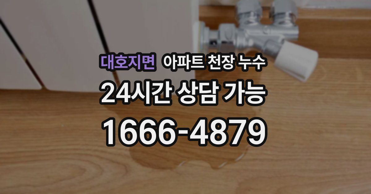 대호지면 아파트 천장 누수