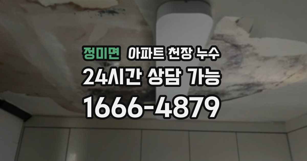 정미면 아파트 천장 누수