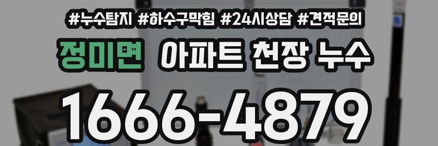 정미면 아파트 천장 누수