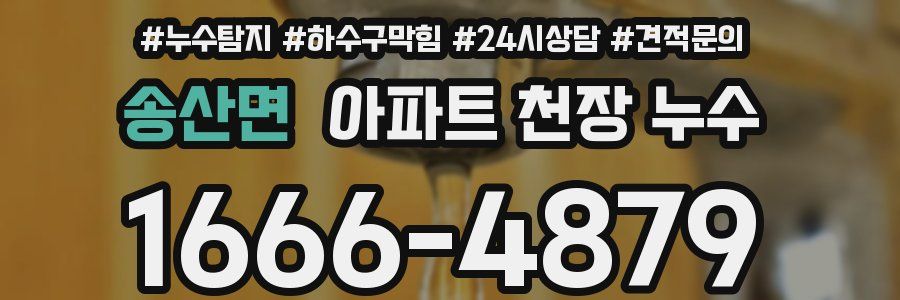 송산면 아파트 천장 누수