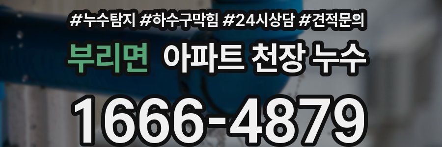 부리면 아파트 천장 누수