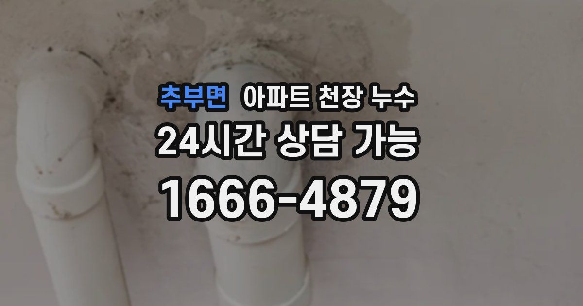 추부면 아파트 천장 누수